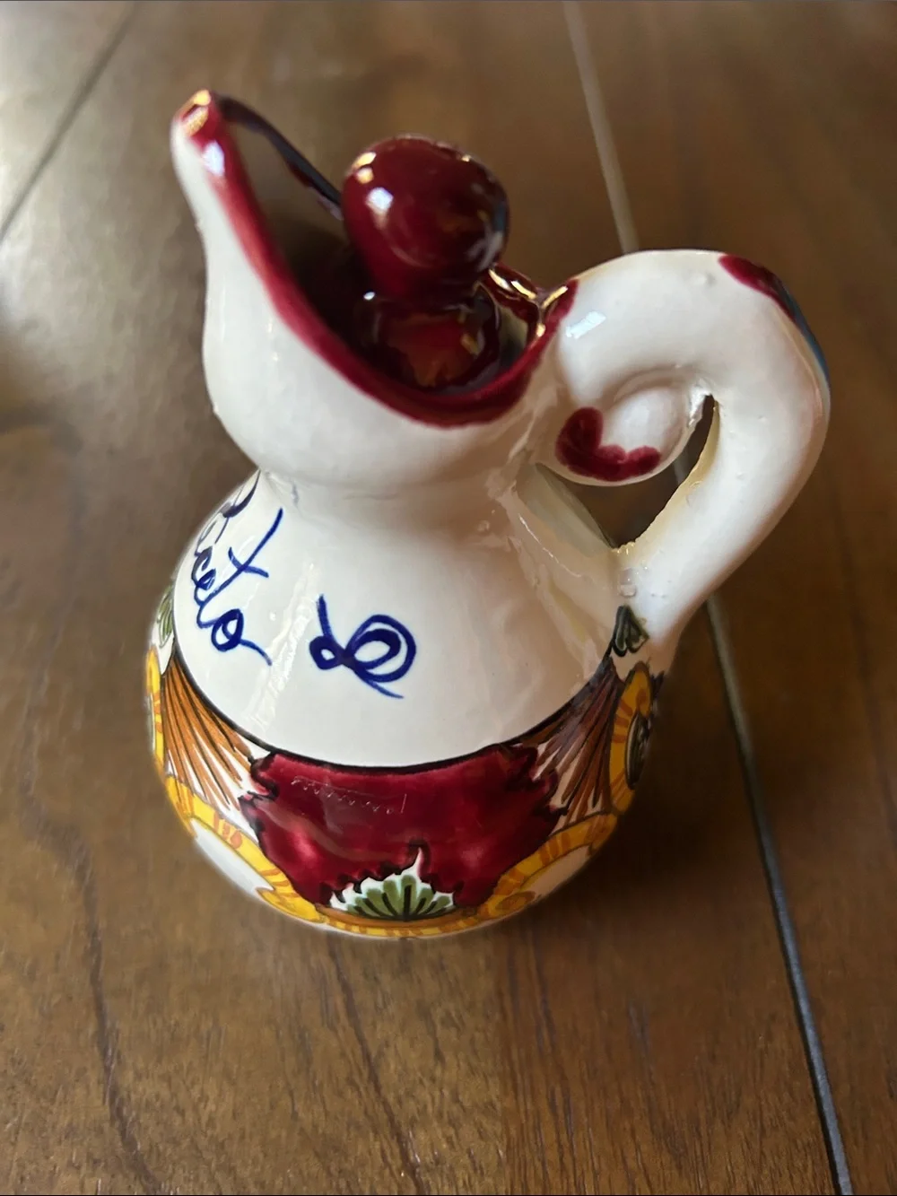 Deruta Italy RAPHAELESQUE Oil Vinegar Salt Pepper Shakers